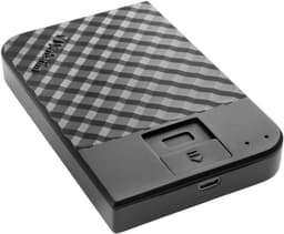 Externe Harde Schijf - Draagbare Opslag - Veilige Data - Vingerafdruk Scanner - 12.6 x 8.1 cm - Zwart — thumbnail 1
