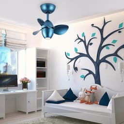 Kleine Plafondventilator met Verlichting voor Slaapkamer of Zolder — thumbnail 4