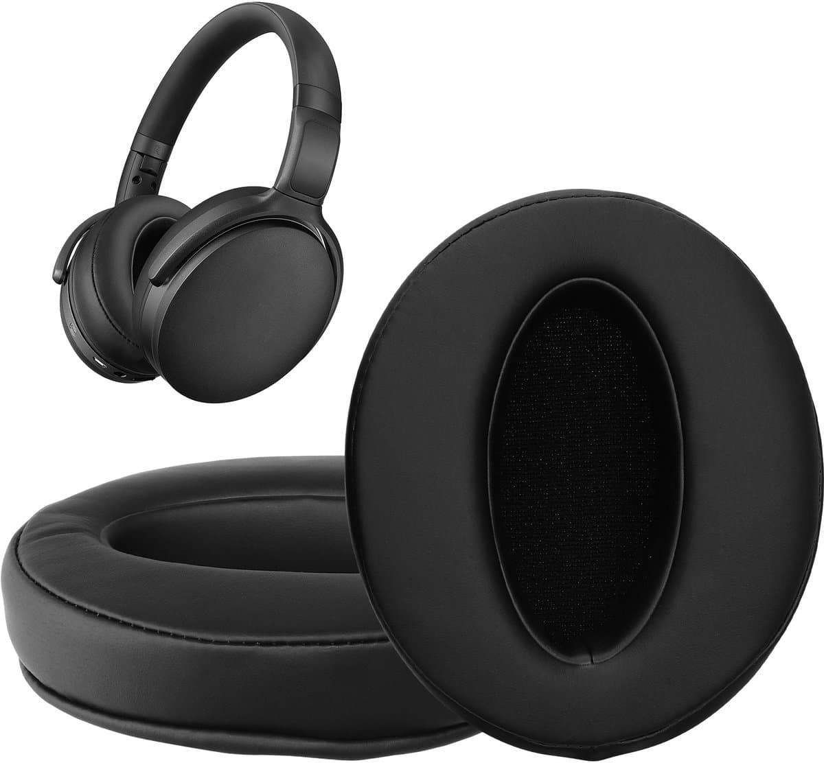 kwmobile 2x oorkussens geschikt voor Sennheiser HD 4.50SE / HD 4.40BT / HD 4.30G / HD 4.20S - Earpads voor koptelefoon in zwart — afbeelding 1