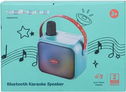 Volkano Kids Songseeker Muziek Box - Karaoke Set Kinderen - Bluetooth Speaker op Accu - Draadloze Microfoon met Stemvervormer functie - RGB Verlichting — thumbnail 4