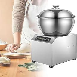 Deegmixer Roestvrij Staal - Professionele Mixer - Bakken En Koken - Krachtige Motor 1800W - 5L Capaciteit - Zilver — thumbnail 1