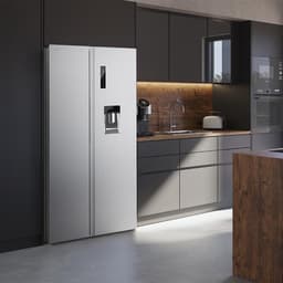 Cecotec Bolero CoolMarket SBS 559, Vrijstaand, Amerikaanse deur, Roestvrijstaal, 2 deur(en), Touch, Op de deur — thumbnail 1