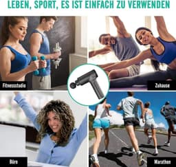 Draagbare massagepistool voor diepe weefselmassage met pijnverlichting en hoge intensiteit — thumbnail 5