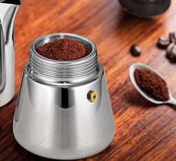 Cilio Figaro - Percolator / Espressomaker - 6-kops - Roestvrij staal - Kunststof — thumbnail 4