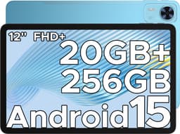 DOOGEE T36 -Android 15 -tablet -32 ​​GB RAM + 256 GB ROM-8800 mAh -4G LTE- Octa Core-12 inch 90 Hz-BT 5.0 -13 MP camera - FaceID - dubbele speakers-Blauw — thumbnail 1