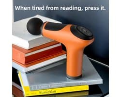 Massagepistool voor het hele lichaam met hoog koppel, 4 vervangbare massagekoppen, handzame percussiemassage voor nek-, rug- en volledige lichaamsmassage