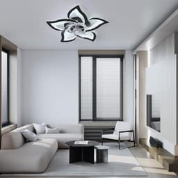 Dimbare Plafondventilator met Ledlicht en Afstandsbediening voor Woonkamer en Slaapkamer — thumbnail 2