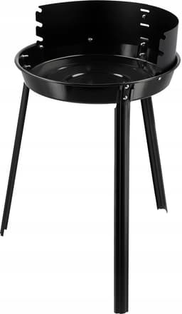Klassieke ronde houtskoolgrill 36 cm - draagbaar en verstelbaar — thumbnail 5
