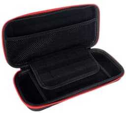 Case geschikt voor Nintendo Switch - Hard Cover - Beschermhoes - Vak voor 10 Spellen - Zwart — thumbnail 1