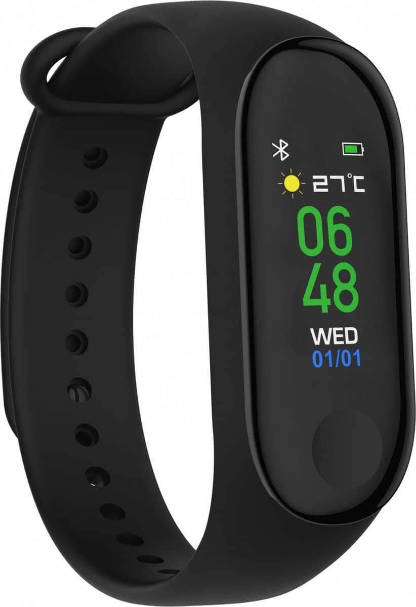 Denver BFH-240 - Activity Tracker - Fitnessband - Hartslagmeter - Bloeddrukmeter - Afstandmeter - Stappenteller - Zwart — afbeelding 1