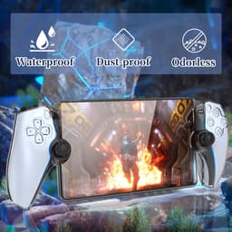 PlayCool Clear case met Thumb Grips en 1x Anti Blue Light Screen Protector Glas geschikt voor Playstation Portal Remote Player voor PS5®-console — thumbnail 5