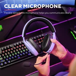 Trust GXT 489P Fayzo - Gaming Headset - Bedraad - 50mm Drivers - Over-ear - Paars — thumbnail 4