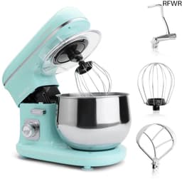 RFWR® Kneedmachine met transparant spatdeksel en 5 liter roestvrijstalen kom — thumbnail 1