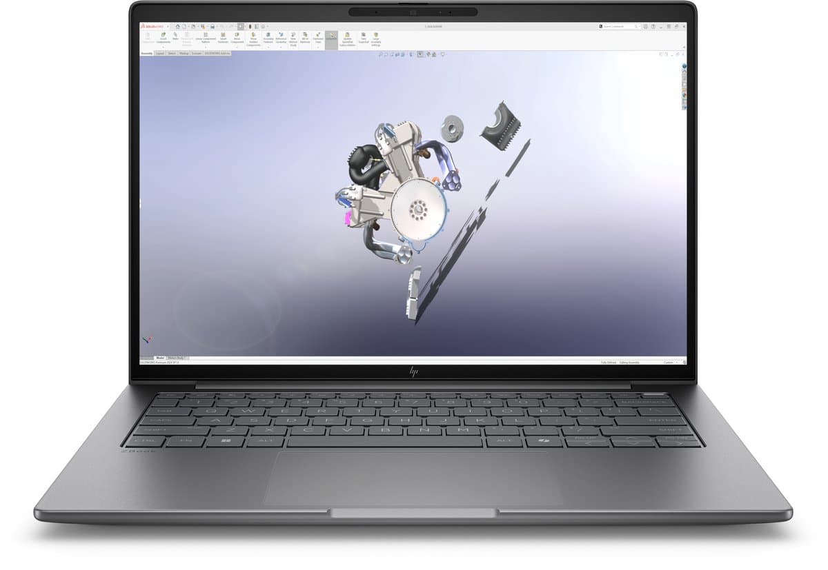 "HP ZBook 8 G1i Intel Core Ultra 7 255H Mobiel werkstation 35,6 cm (14"") WUXGA 16 GB DDR5-SDRAM 1 TB SSD NVIDIA RTX 500 Ada Wi-Fi 7 (802.11be) Windows 11 Pro AI Workstation, AI PC Zilver" — afbeelding 1