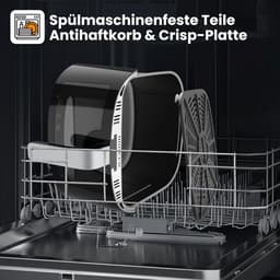 RFWR® XL Heteluchtfriteuse met 8,5 Liter Capaciteit en LED-Touchscreen | 12 Functies en Kijkvenster — thumbnail 4
