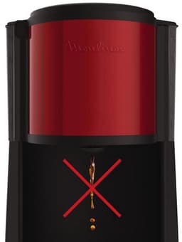 Moulinex Subito RVS FG370D11 - Koffiezetapparaat - - 1.25L- 15 kopjes - Rood — thumbnail 4