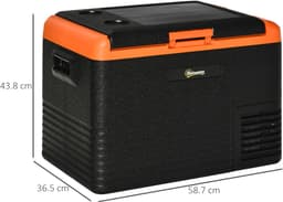 Outsunny-Autokoelkast-58,7x36,5x43,8cm-PP-Zwart — thumbnail 4