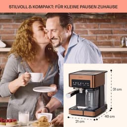 MKSS® Espressomachine - Koffiezetapparaat - Koffiemachines - Bruin — thumbnail 5