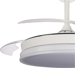 CristalRecord - Plafondventilator Supereco - doorsnede 106 cm – uitklapbare bladen – remote control – dimbaar en kleurenwissel - wit — thumbnail 4