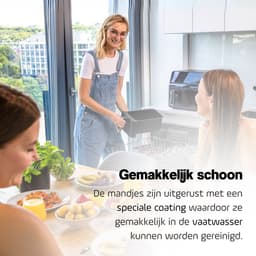Lauben Airfryer xxl - Dubbele Airfryer - Airfryer - Heteluchtfriteuse - Duaal Koken - 8 L - 2700W - Zwart — thumbnail 5