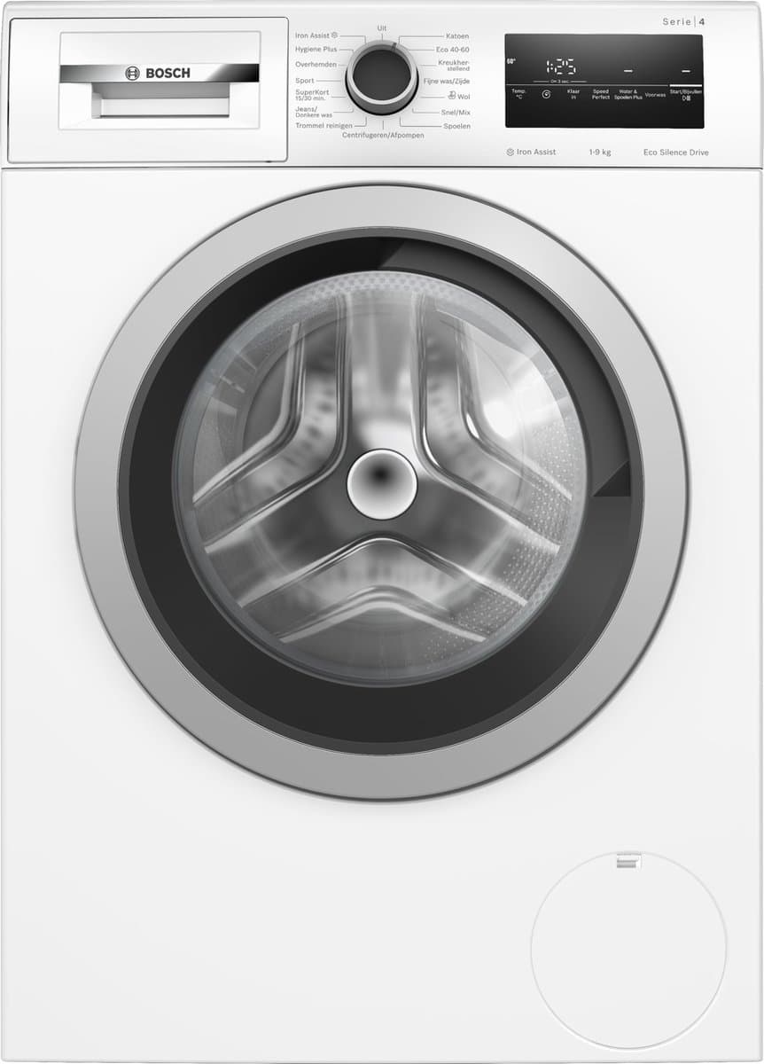 Bosch WAN2827FNL - Serie 4 - Wasmachine met stoom - 1400 rpm - 9kg - Energielabel A - Iron Assist: vermindert kreukels tot 50% - Bespaar water met ActiveWater Plus — afbeelding 1