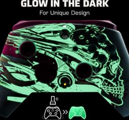 PDP Gaming Rematch Bedrade Controller - Android Dreams Glow in the Dark - Xbox Series X|S — thumbnail 3