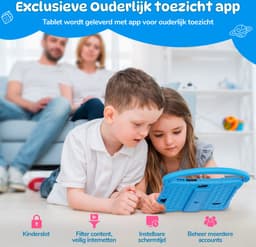 Buzzle Kindertablet X1 - Vanaf 3 jaar - 7 Inch - Ouderlijk Toezicht - 32GB - Blauw — thumbnail 3