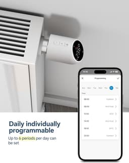 Slimme Wifi Radiatorthermostaat - Digitale Verwarmingsregelaar met App Bediening (Tuya) — thumbnail 4