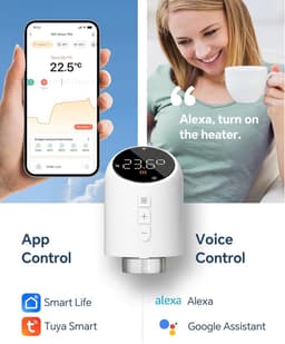 Slimme Wifi Radiatorthermostaat - Digitale Verwarmingsregelaar met App Bediening (Tuya) — thumbnail 3