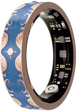 WizBay Premium Select® Bohemian Smart Ring - Sapphire Blue - Hartslag, Slaap en Zuurstofmeting - Activiteitstracker - Maat 10 — thumbnail 1