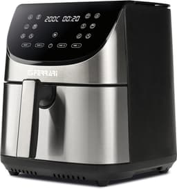 Airfryer XXL - Heteluchtfriteuse Friggitrice - Gezond Koken - Snelle Luchtcirculatie - 8 Liter - Zwart/Staal — thumbnail 1