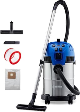 MELVRA Nat- en Droogzuiger - Alleszuiger - 1400W - 30L - Met Stopcontact - Bouwstofzuiger voor Werkplaats, Huis, Tuin en Auto - Industriële Stofzuiger — thumbnail 1