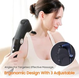 Massage Gun - Massage Gun Professioneel - Massage Apparaat - Met Verwarmingsfunctie & 10 Massagekoppen - Diepe Weefselmassage voor Rug en Schouders - Spierherstel en Pijnverlichting — thumbnail 5