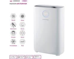 Laserliner AirBreeze 510UV - UV Luchtreiniger 510m³/h - HEPA 13 - Inactiveren virussen/ bacteriën - Fijnstof 99,997% - Bijzonder stil < 20 dB - Verduisterend display - Wit design