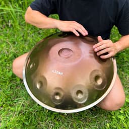 LIDAH® Stainless Steel Handpan - D Mineur Kurd 10 - Roestvrij Staal - Hand Pan Drum — thumbnail 1
