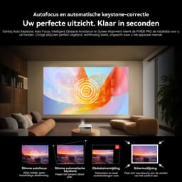OSCAL PV800 Pro Beamer - 14000 Lumen, WiFi 6, Google TV & Netflix Gecertificeerd, HDR10+, Autofocus, 6D Trapeziumcorrectie, HiFi Geluid, 40-200" Projectie, 10000+ Apps, Thuiscinema & Buitenprojector, Zilver — thumbnail 4