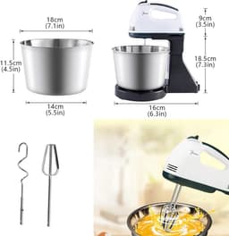 Krachtige Keukenmachine met 7 Snelheden voor Mixen en Kneden — thumbnail 2