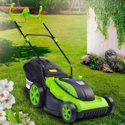 Elektrische Grasmaaier 2000 Watt met 43 cm Maaibreedte en Grote Opvangbak — thumbnail 1