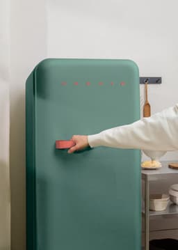 CREATE - Koelkast in retrostijl - Sage - Handvat Terracotta - FRIDGE RETRO 281L — thumbnail 5