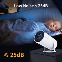 Mini Projector Beamer | Draagbare Beamer |Projector | Hy300 | 4K | Android 11 Dual Wifi | Home Cinema Outdoor | Projector | Beamer | Makkelijk mee te nemen | 180-graden Rotatie - mini beamer — thumbnail 4
