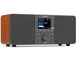 DAB radio met Bluetooth - Audizio Genua - DAB+ radio, FM radio - Auto scan - Donkergrijs