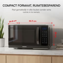 Digitale Magnetron met Grillfunctie, 25 Liter, 900W Magnetron & 1000W Grill — thumbnail 2