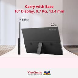 Viewsonic Va1650 16-Inch Monitor Voor Computer/Laptop, Fhd, Hdmi, Usb-C, Luid — thumbnail 4