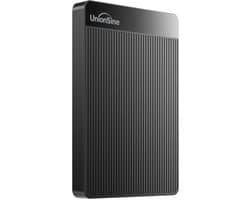 UnionSine Externe Harde Schijf 320GB Ultra Slim Draagbare Harde Schijf USB 3.0 HDD Opslag Compatibel voor PC, Mac, Laptop, Xbox, Xbox One, PS4 (Zwart) HD-006