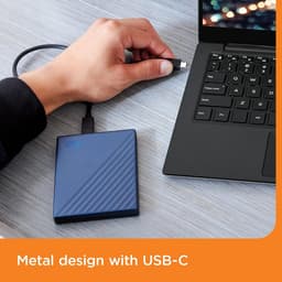 Draagbare 2TB harde schijf met 256-bit hardwareversleuteling en automatische back-up software — thumbnail 4