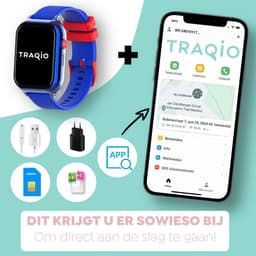 Traqio TRQ10 - GPS horloge kinderen - gps horloge kind - kinderhorloge bellen - gps tracker kinderhorloge - kinderhorloge met gps - kinderhorloge - Kinder smartwatch GPS - GPS horloge school - Blauw — thumbnail 5
