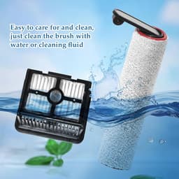 5-delige Accessoireset - Geschikt voor Dreame H12 Pro, H12 Pro Plus Draadloze Nat- en Droogzuiger - 2 Borstelrollen + 2 HEPA-filters + 1 Reinigingsborstel — thumbnail 3