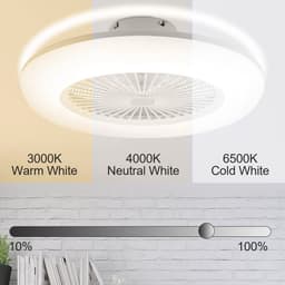 Plafondventilator met Led Verlichting, 6 Snelheden, Dimbare Functie en Afstandsbediening – Perfect voor Elk Seizoen — thumbnail 5