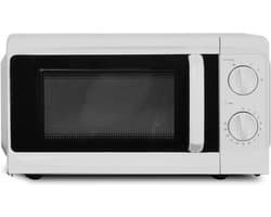 Compacte Witte Magnetron 17 Liter met 700W Vermogen en Draaiplateau