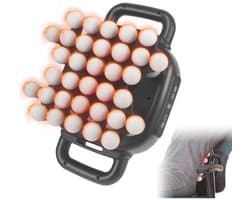 Professioneel massagepistool met 34 koppen, 2000 mAh accu, 9 massagemodi en 20 snelheden voor diepe ontspanning